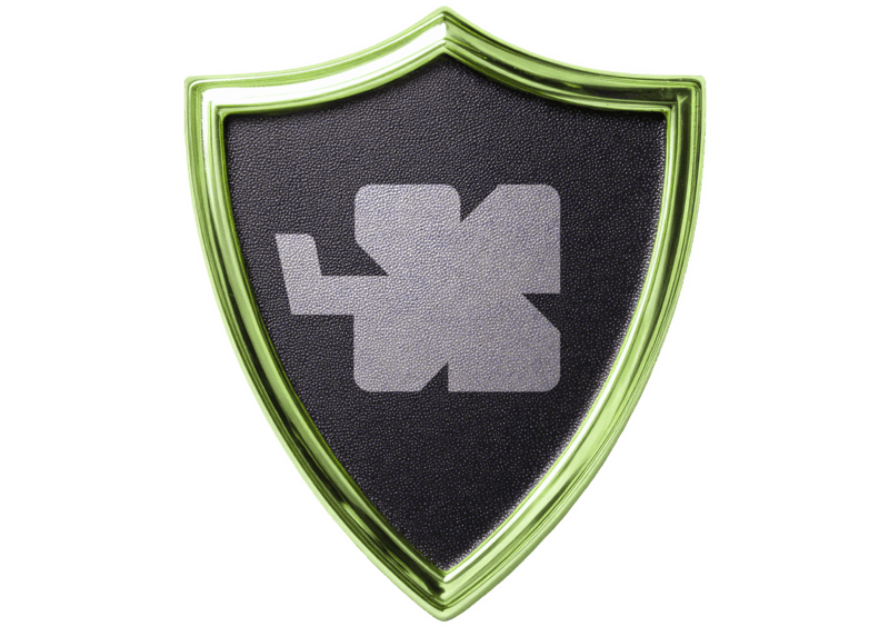 Escudo com o símbolo da Sortify representando segurança